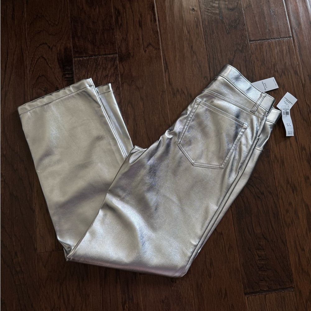 Abercrombie & Fitch 90s Relaxed Vegan Leather Pants